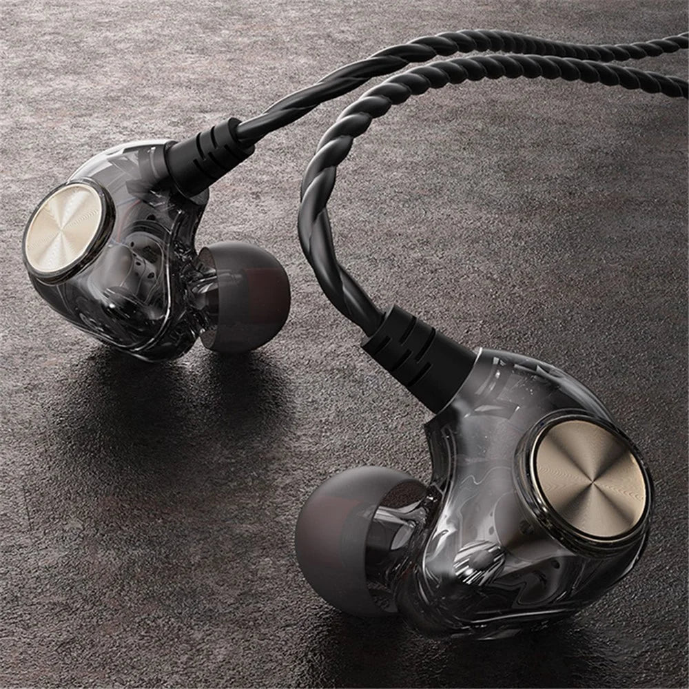 JIANGSHENG K1 3.5mm Wired Headset HIFI Half-In-Ear Earphone Sports Headphone for Smartphone - Black - 5