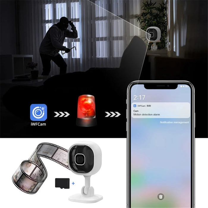 A3 Mini Home Security Camera WiFi Smart Two Way Voice HD Infrared Night Vision Camera - 5