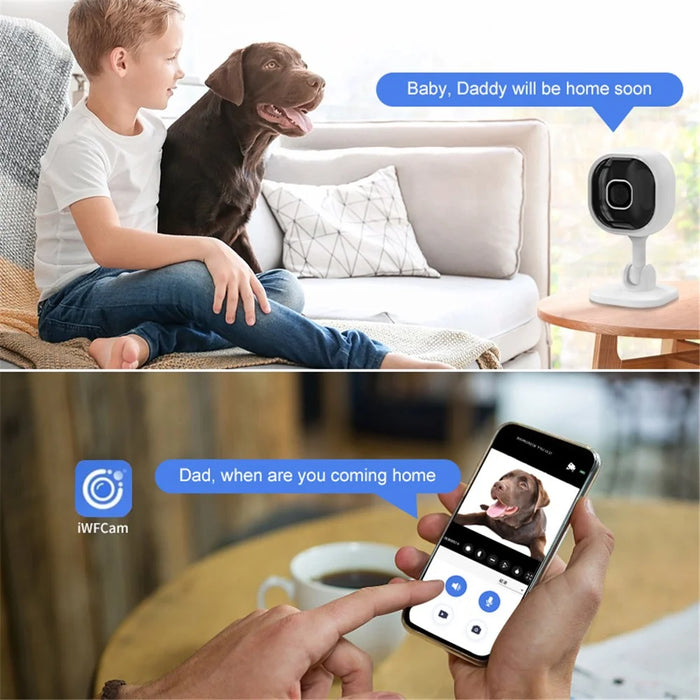 A3 Mini Home Security Camera WiFi Smart Two Way Voice HD Infrared Night Vision Camera - 6