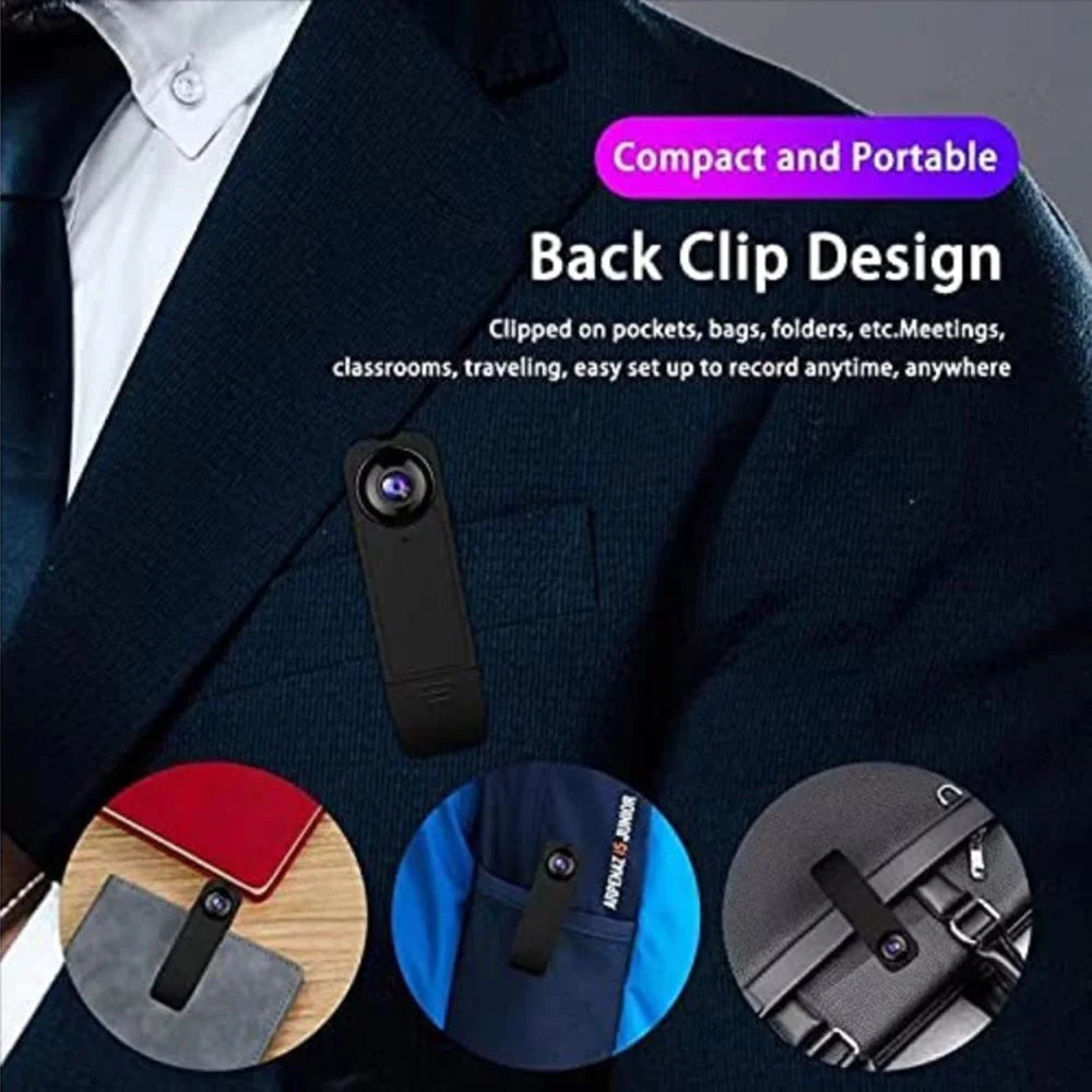 A18 Back Clip Camera HD 1080P Video IR Night Vision Motion Detection Camera Outdoor Sports Lavalier Camera - 2