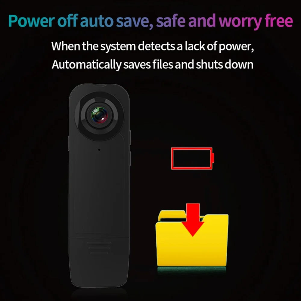 A18 Back Clip Camera HD 1080P Video IR Night Vision Motion Detection Camera Outdoor Sports Lavalier Camera - 3