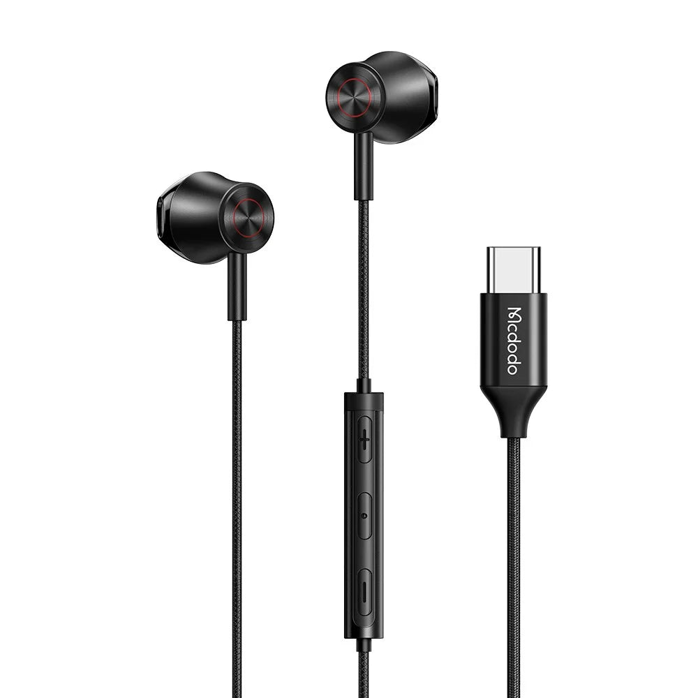 MCDODO HP-4070 Type-C Stereo Sound Wired Earphone HD Call Microphone Headphone - 1