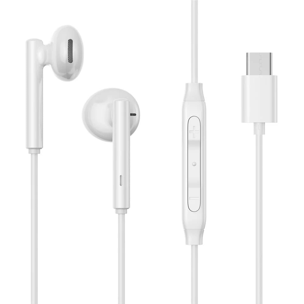 JOYROOM EC05 Type-C Wired Earphones Plug and Play Half-in-ear Headphone with Mic - 1