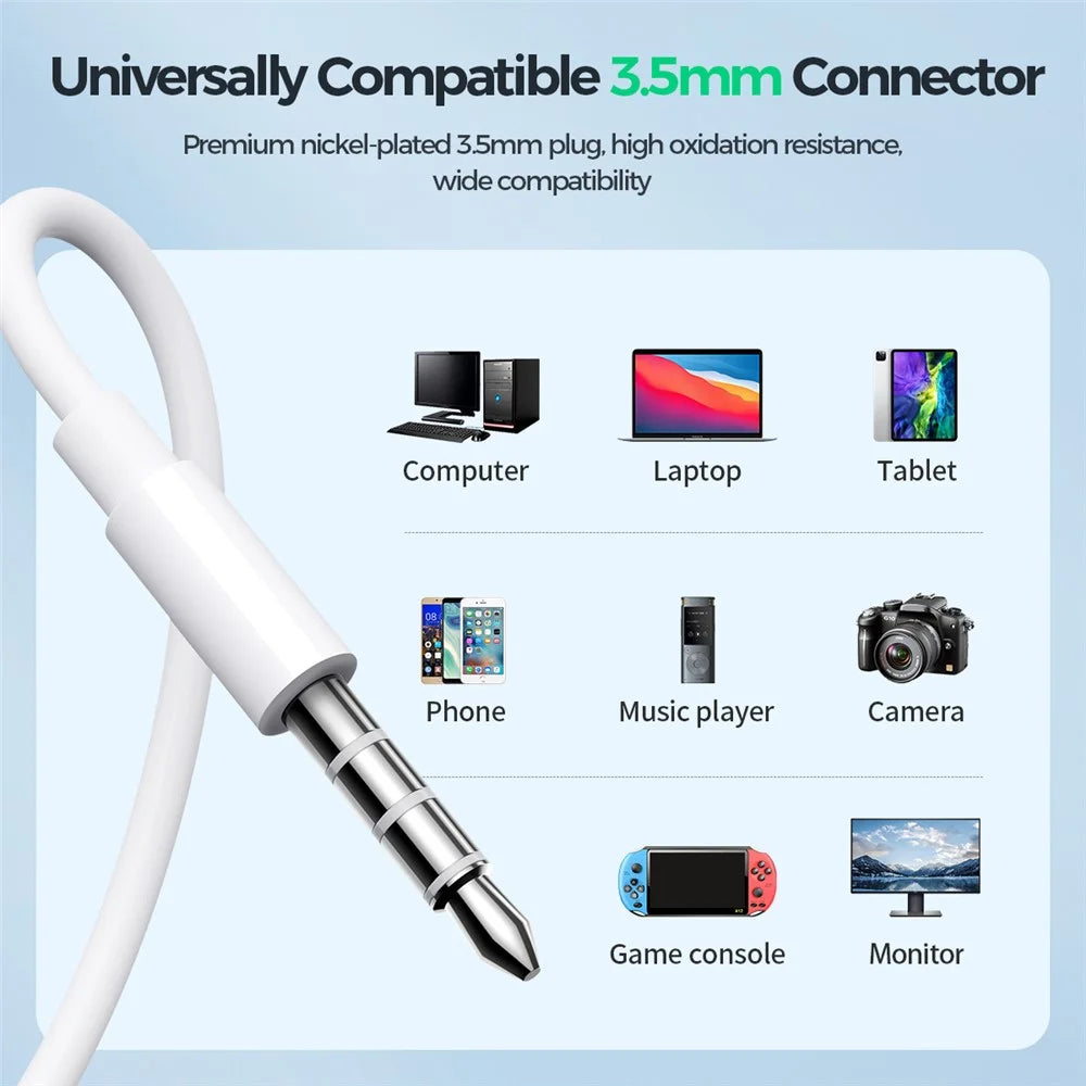 JOYROOM EW01 3.5mm Plug Half-in-ear Earphones with HD Mic Wired Headphones - 5