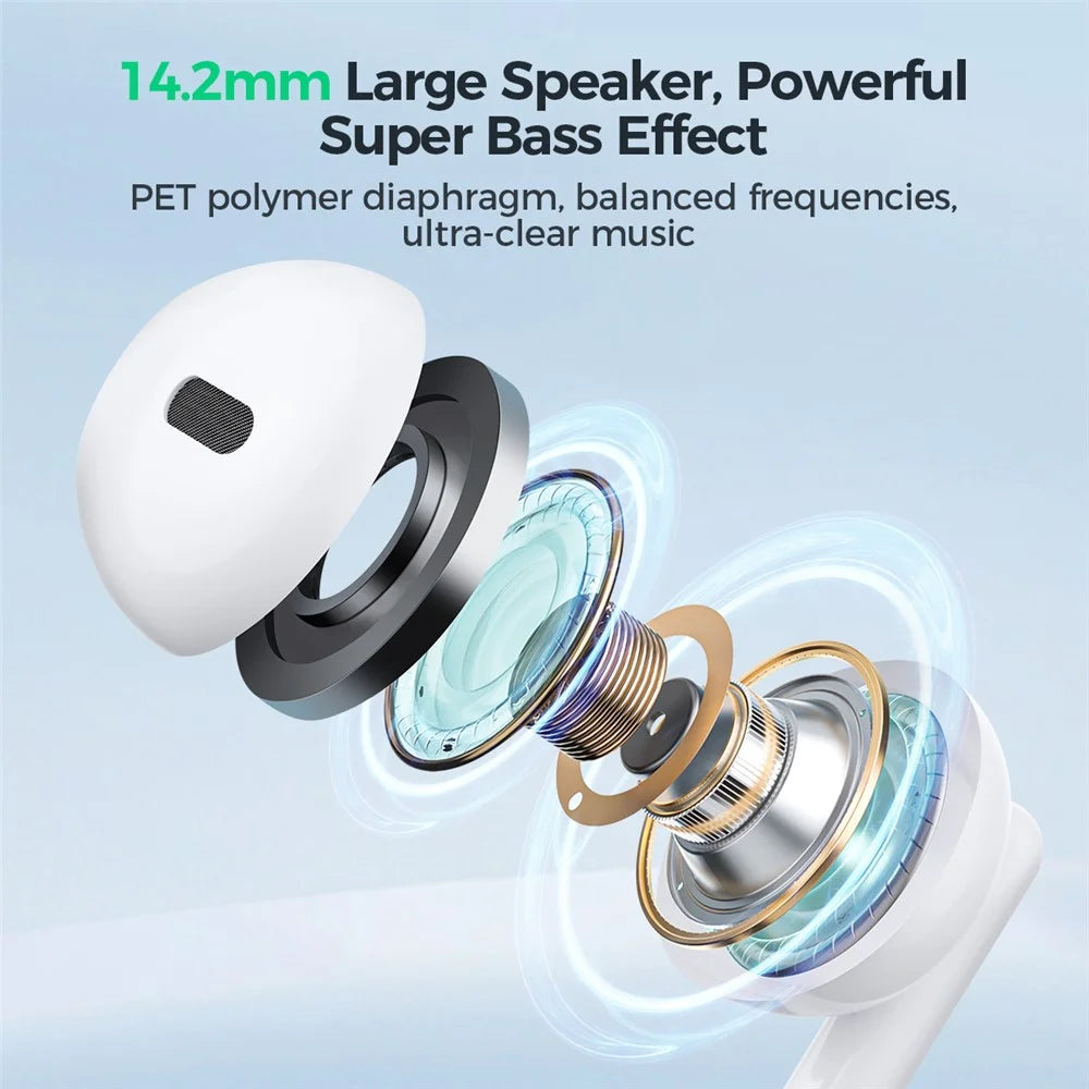 JOYROOM EW01 3.5mm Plug Half-in-ear Earphones with HD Mic Wired Headphones - 6