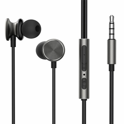 JOYROOM EW03 In-ear Earphones 3.5mm Plug Wired Headphones with Button Control - Tarnish - 1