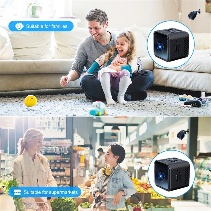 X2 1080 HD Night Vision WiFi Camera Motion Detection Mini Camera Home Surveillance Camera Monitor - 4