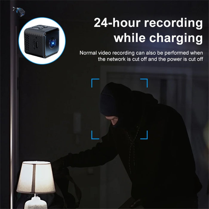 X2 1080 HD Night Vision WiFi Camera Motion Detection Mini Camera Home Surveillance Camera Monitor - 6