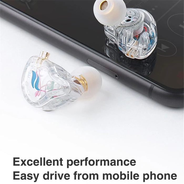 FZ FT1 Dynamic Earphone Stereo Surround Music Earbuds with Detachable Cable, No Mic - Pink - 5