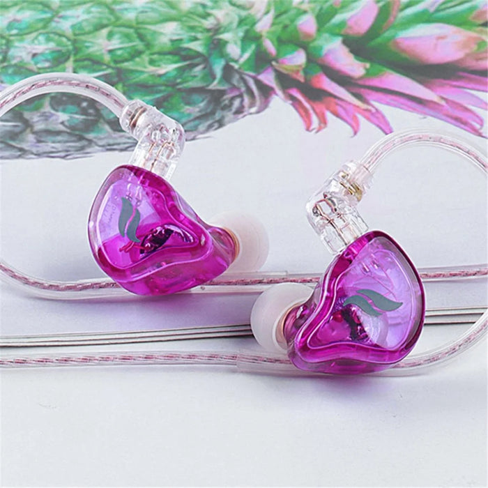 FZ FT1 Dynamic Earphone Stereo Surround Music Earbuds with Detachable Cable, No Mic - Pink - 7