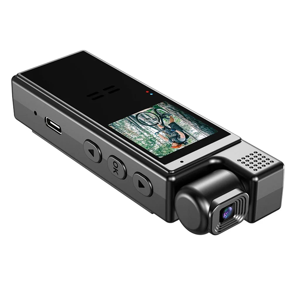 L9 1080P Full HD Body Camcorder Night Vision Mini Camera with 180 Degree Rotating Lens - 2