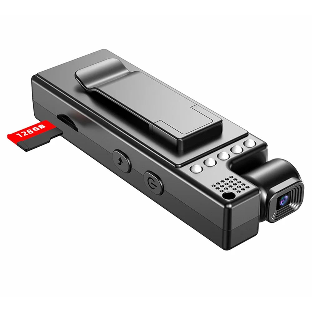 L9 1080P Full HD Body Camcorder Night Vision Mini Camera with 180 Degree Rotating Lens - 3