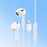 XUNDD X21 XDHE-017 Type-C Wire Control Semi-in-ear Earphone Mobile Phone Music Headset - White - 3