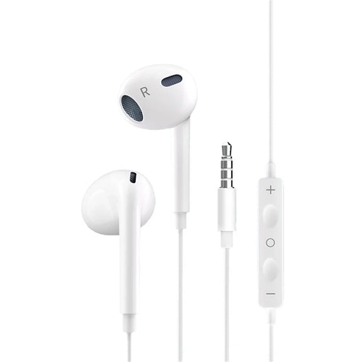 XUNDD XDHE-017 3.5mm Wire Control Music Call Earphone Semi-in-ear Mobile Phone Headset - White - 1