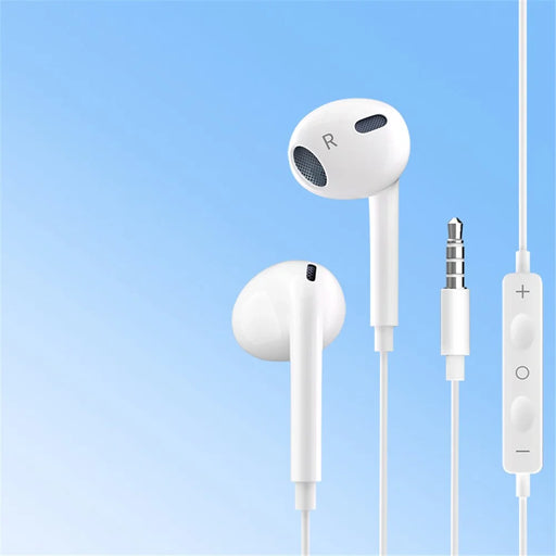 XUNDD XDHE-017 3.5mm Wire Control Music Call Earphone Semi-in-ear Mobile Phone Headset - White - 2