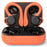 T40 Ear Hook Wireless Earphone IPX6 Waterproof Hands-free Touch Control Bending Sports Earbuds - Orange - 1