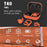 T40 Ear Hook Wireless Earphone IPX6 Waterproof Hands-free Touch Control Bending Sports Earbuds - Orange - 2