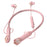K1692 Neck-mounted Noise Canceling Bluetooth-compatible Earphone Cat Space Capsule RGB Light Wireless Headphone - Pink - 1