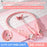 K1692 Neck-mounted Noise Canceling Bluetooth-compatible Earphone Cat Space Capsule RGB Light Wireless Headphone - Pink - 2