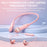 K1692 Neck-mounted Noise Canceling Bluetooth-compatible Earphone Cat Space Capsule RGB Light Wireless Headphone - Pink - 3