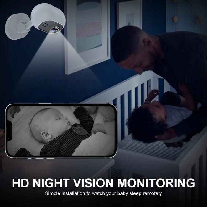 A4 Mini WiFi Home Security Cameras System with Playback, Two-Way Audio Baby Camera Monitor - 2