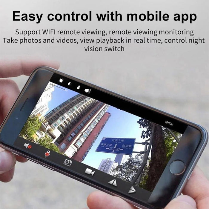 A9 Mini Camera WiFi Wireless Security Protection Remote Monitor Video Camcorder, APP: iwfcam - Black - 7