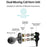 DEVIA Smart Series EM009 Double Moving Coil Wired Headset 3.5mm Wire Control Phone Earphone - 3