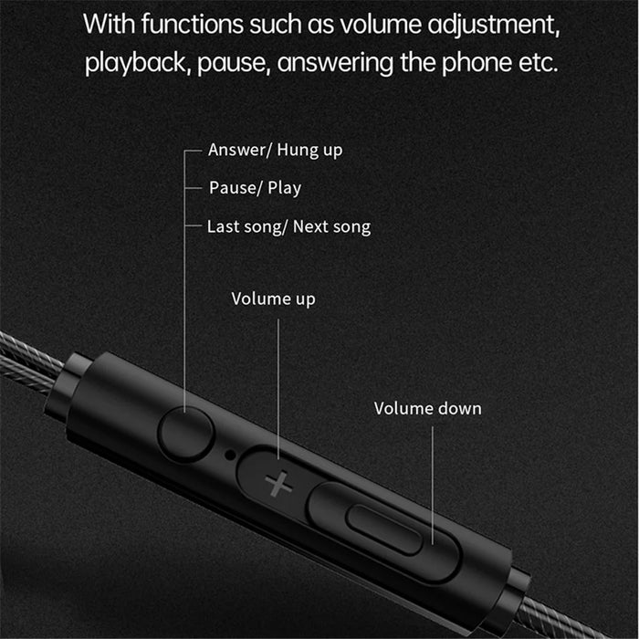 DEVIA Smart Series EM009 Double Moving Coil Wired Headset 3.5mm Wire Control Phone Earphone - 7