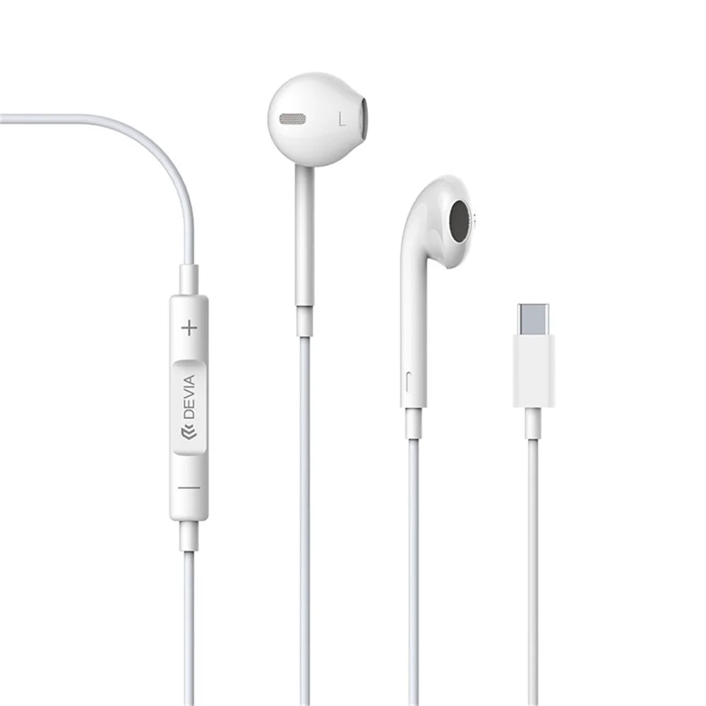 DEVIA Smart Series Type-C Wired Earphone Wire Control Music Calling Headset (Digital Version) - 1