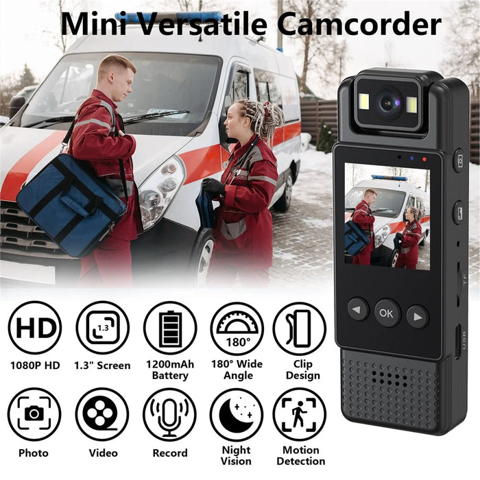 L12 HD Night Vision Portable WiFi Camcorder Mini 1080P Action Camera - 2