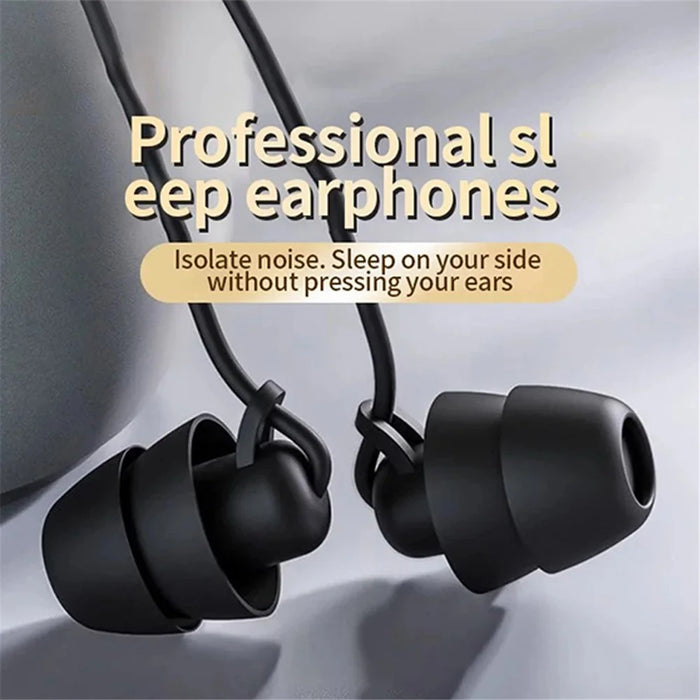 SM02 In-Ear Headphone Sleep Sound Insulation 3.5mm Wired Headset Music Earphone - White - 2