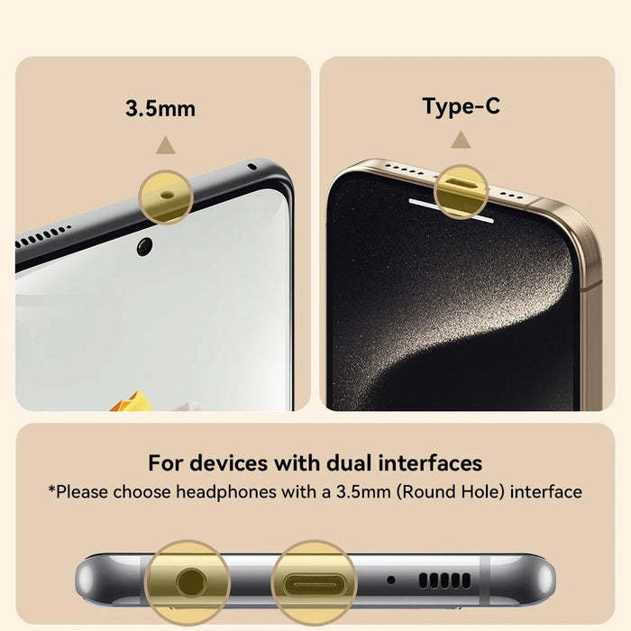 ESSAGER 1.2m Type-C Plug In-ear Headphones Sports Inline Control Earphones - 2
