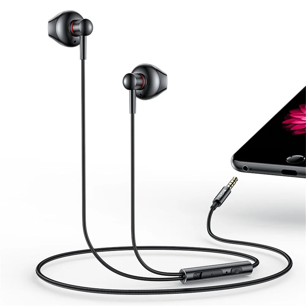 YESIDO YH47 3.5mm Wired Earphone Built-in Microphone HiFi Sound Headset - 1