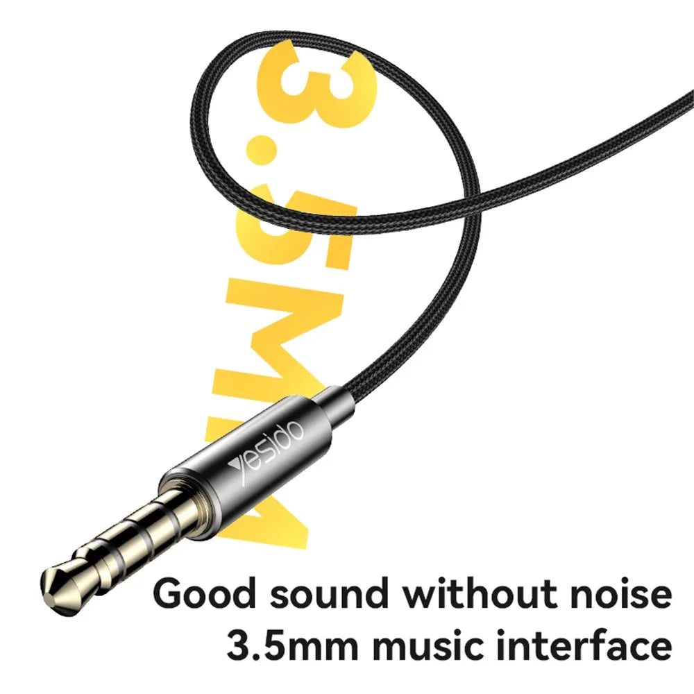 YESIDO YH47 3.5mm Wired Earphone Built-in Microphone HiFi Sound Headset - 5