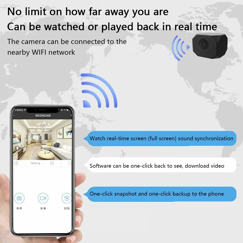 T99 Home Security Monitor 30W Mini WiFi Camera Support Real-Time Viewing and Recording - 3