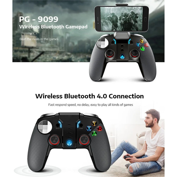 IPEGA PG-9099 Wireless Bluetooth-compatible Game Controller Vibration Video for Android Windows PC TV Box Extension Joystick - 5