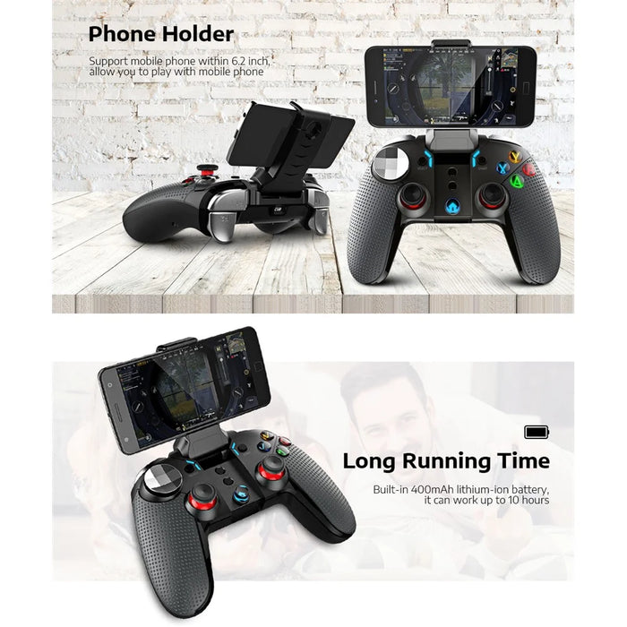 IPEGA PG-9099 Wireless Bluetooth-compatible Game Controller Vibration Video for Android Windows PC TV Box Extension Joystick - 6