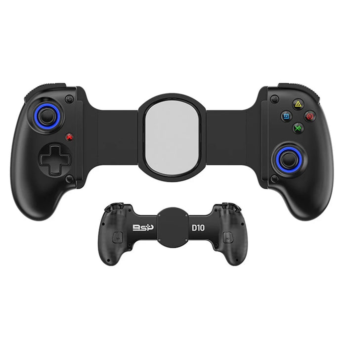 D10 Stretchable Wireless Game Controller Hall-Rocker Handheld Gamepad for Nintendo Switch - Black - 1