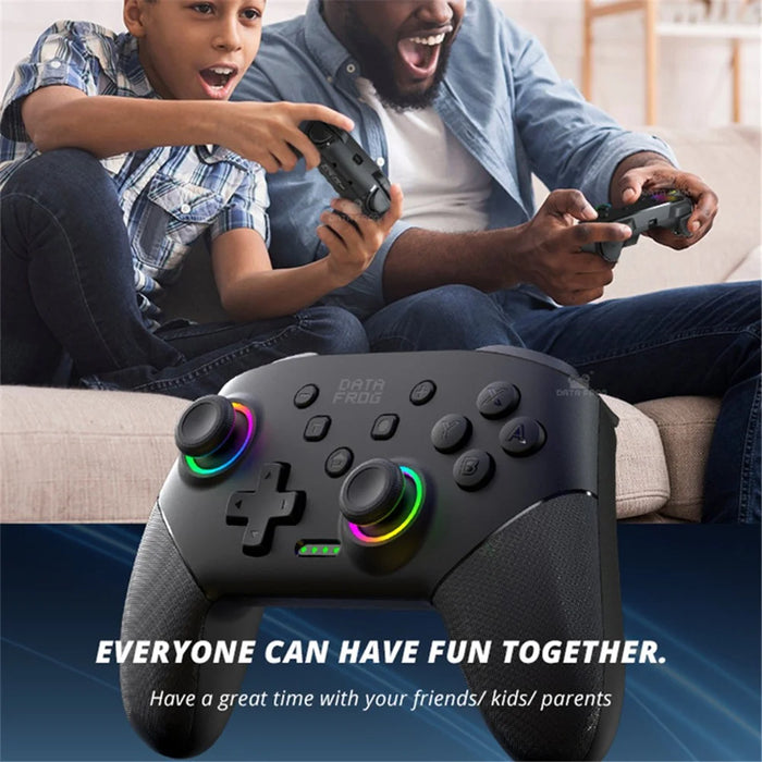 DATA FROG S80 Elite Edition Controller for Nintendo Switch / Switch Lite / OLED / PC Bluetooth-Compatible Gamepad - Black - 7