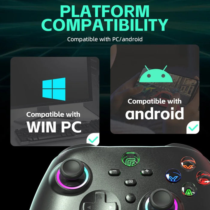 DATA FROG Wireless Bluetooth-compatible Gamepad Turbo Function Game Controller for Nintendo Switch / Phone / Computer - 3
