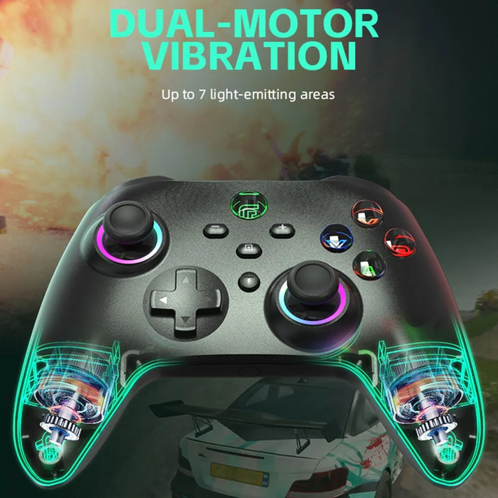 DATA FROG Wireless Bluetooth-compatible Gamepad Turbo Function Game Controller for Nintendo Switch / Phone / Computer - 6
