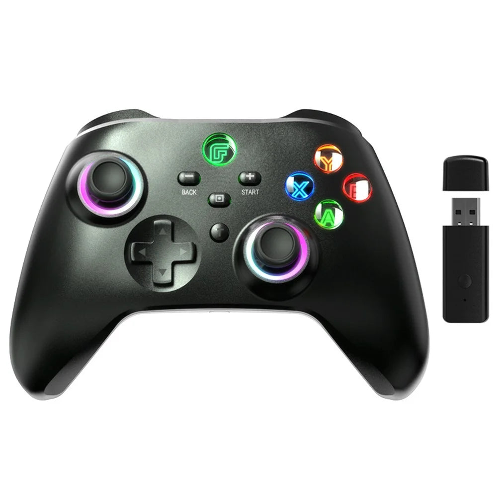 DATA FROG Wireless Bluetooth-compatible Gamepad Turbo Game Controller with Wireless Receiver for Nintendo Switch / Phone / Computer - 1