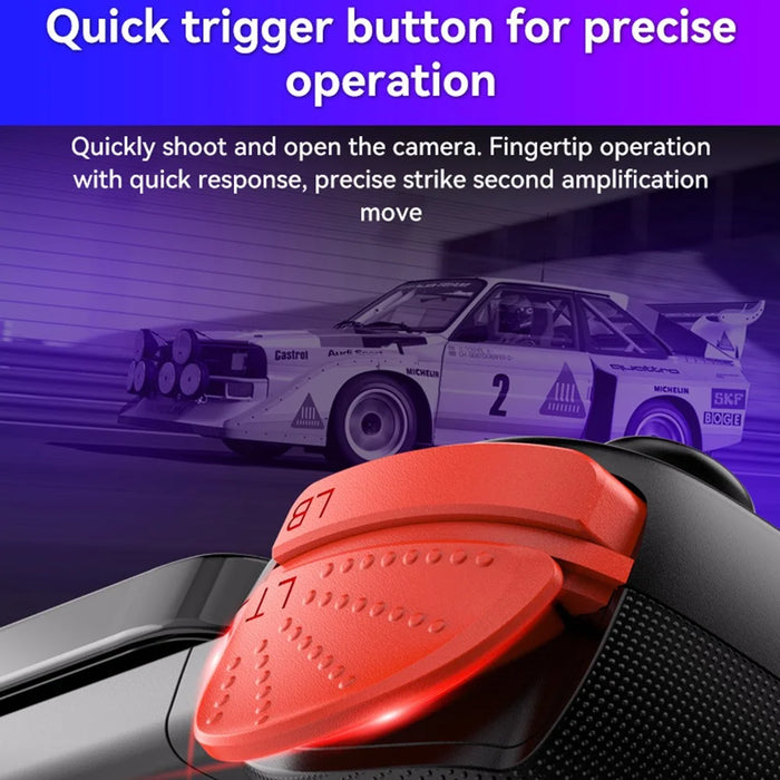 D6DP Wireless Game Controller Stretchable Mobile Phone Bluetooth-compatible Gamepad with USB Receiver - Black - 5