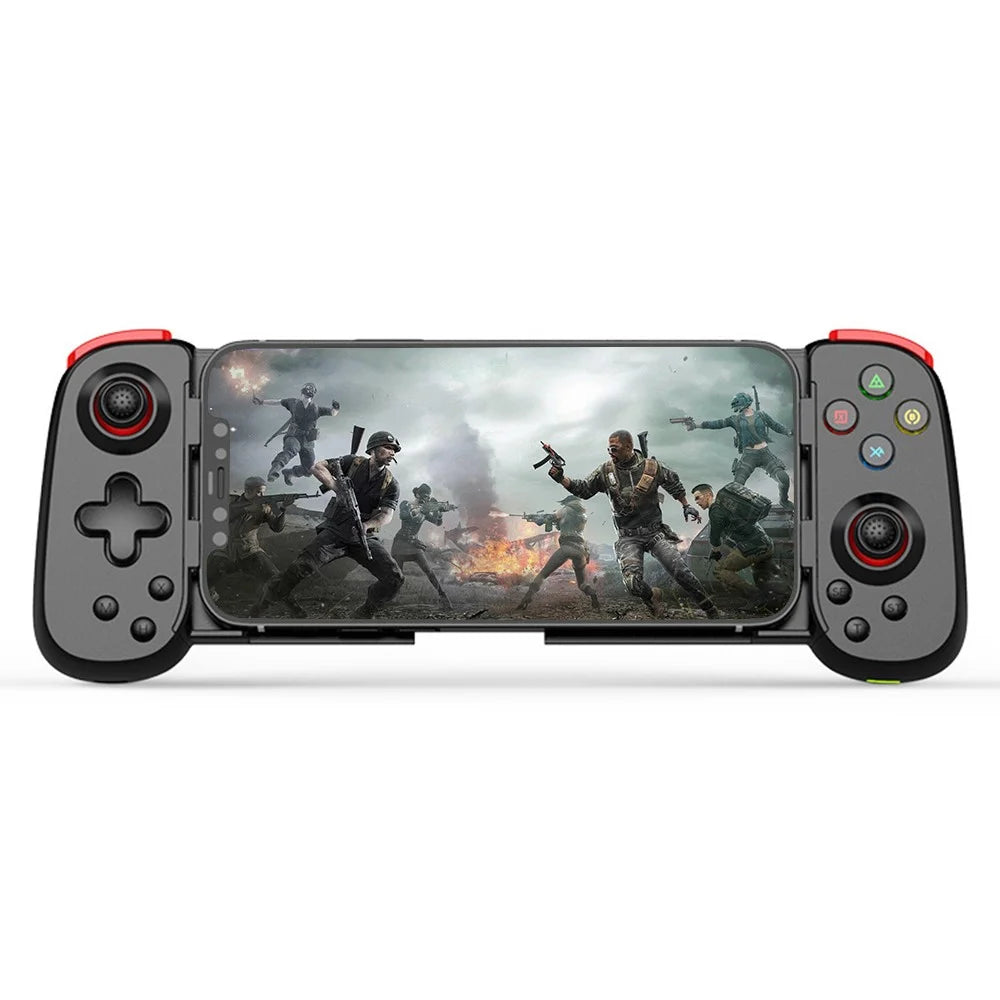 D6DP Wireless Game Controller Stretchable Bluetooth-compatible Phone Gamepad for Nintendo Switch / Phone / PC - Black - 1