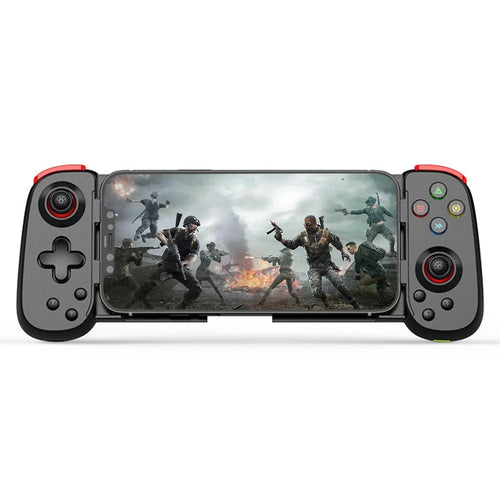 D6DP Wireless Game Controller Stretchable Bluetooth-compatible Phone Gamepad for Nintendo Switch / Phone / PC - Black - 1