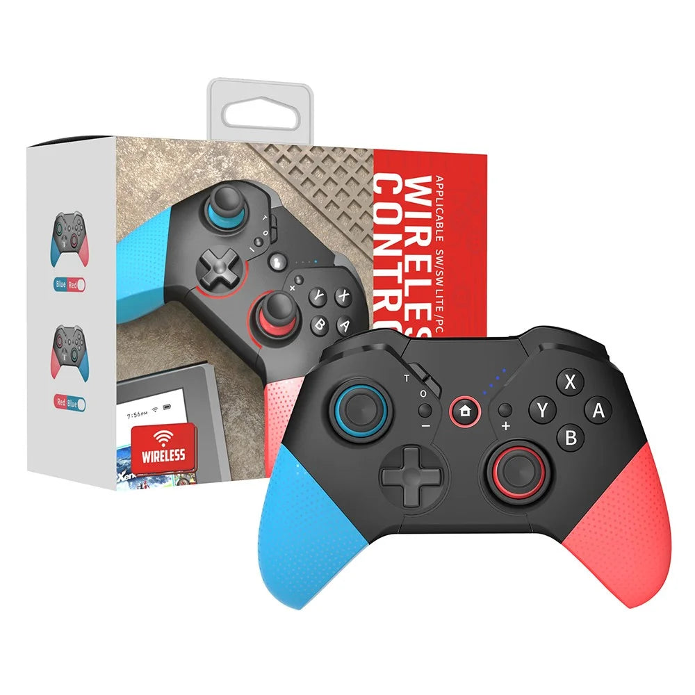 HONSON SW531 For Nintendo Switch Wireless Gamepad  Vibration Design Gaming Controller - Blue+Red - 1
