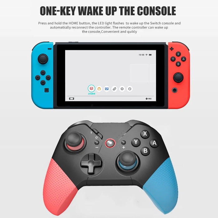 HONSON SW531 For Nintendo Switch Wireless Gamepad  Vibration Design Gaming Controller - Blue+Red - 6