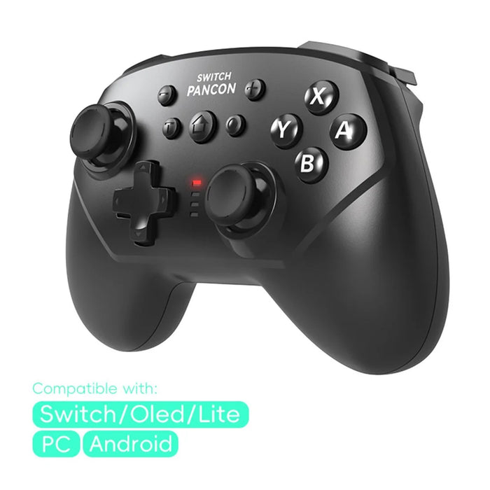 DATA FROG Bluetooth-compatible Gamepad 6-Axis Gyro Sensor Turbo Game Controller for Nintendo Switch / PC / Android Phone - Black - 2