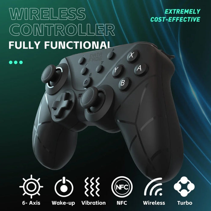 DATA FROG SW778 For Nintendo Switch / Lite / OLED / PC Built-In 6-Axis Gyro Dual Motor Vibration Game Controller - 7