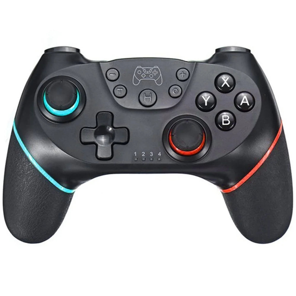 DATA FROG SW01 For Nintendo Switch / Switch Pro / PC Game Controller Built-In 6-Axis Gyro Gamepad - Blue+Red - 1